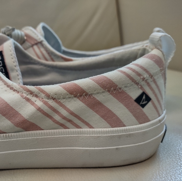 Sperry Women's Seacycle Crest Vibe Striped Rose Sneaker Size 9.5 - Picture 9 of 9